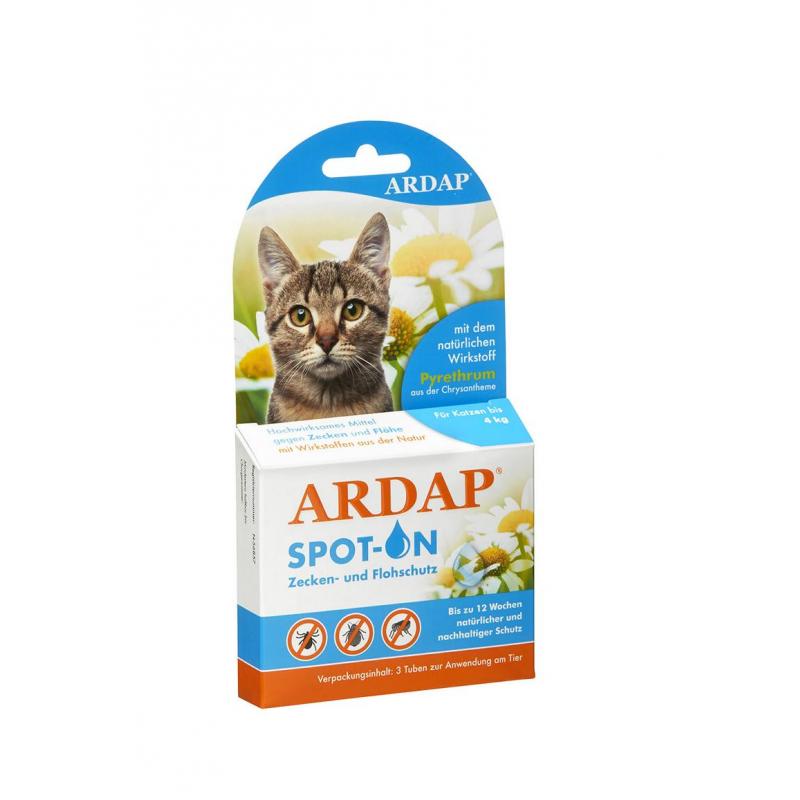 Ardap SpotOn für Katzen bis 4 kg 3 x 0.4 ml
